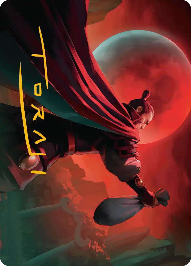 Zhao, the Moon Slayer (11/54) Art Card - Gold-Stamped Signature tla