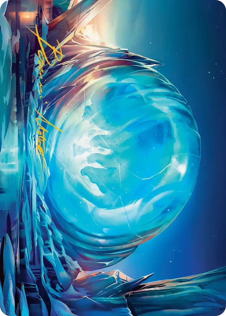 Aang's Iceberg (02/54) Art Card - Gold-Stamped Signature tla