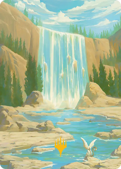 Island (51/54) Art Card - Gold-Stamped Signature tla