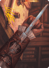 Hidden Blade (09/20) Art Card (AACR) - Gold-Stamped Signature