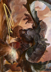 Moraug, Fury of Akoum (66/81) Art Card (AZNR) - Gold-Stamped Signature