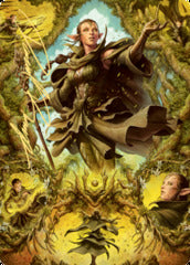 Nissa of Shadowed Boughs (6/81) Art Card (AZNR) - Gold-Stamped Signature