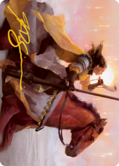 Sunrise Cavalier (69/81) Art Card (AMID) - Gold-Stamped Signature