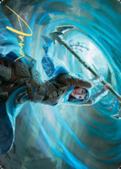 Sea Gate Stormcaller (50/81) Art Card (AZNR) - Gold-Stamped Signature