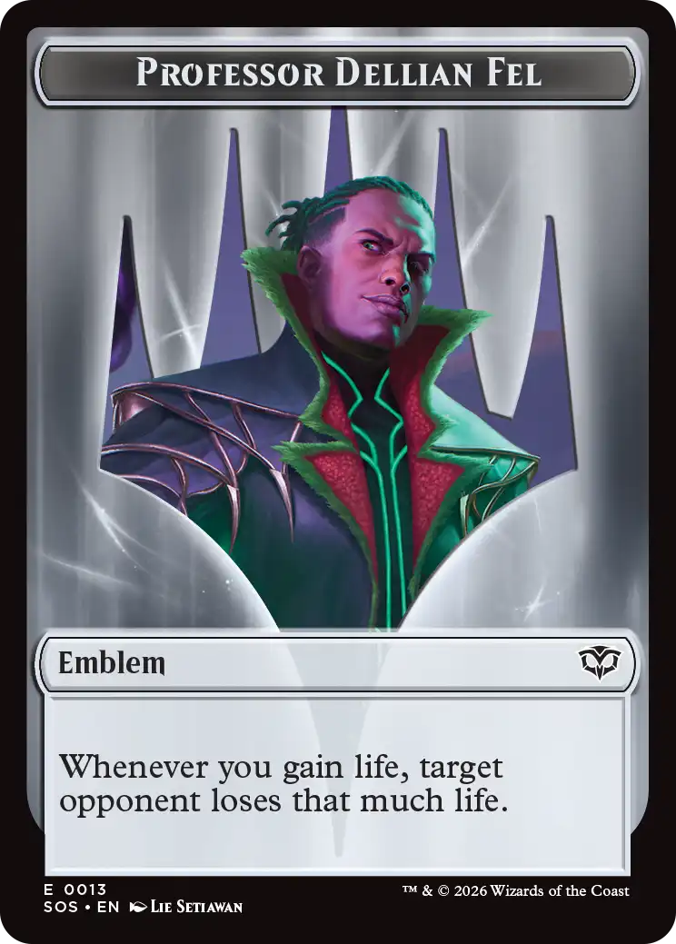 Pest (0008) // Professor Dellian Fel Emblem (0013) Double-Sided Token (TSOS)