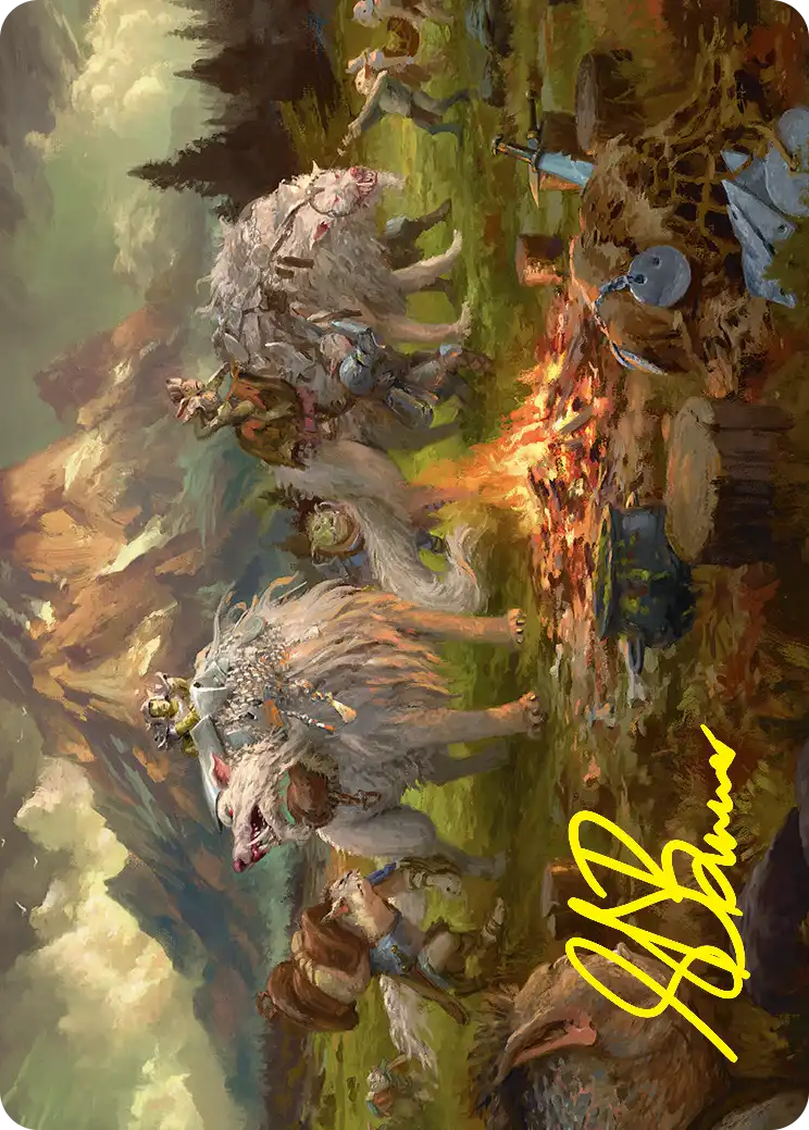 Mount Gundabad Mobilizes (54/54) Art Card (HOB) - Gold-Stamped Signature