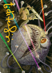 Hive of the Eye Tyrant (53/81) Art Card (AAFR) - Gold-Stamped Signature