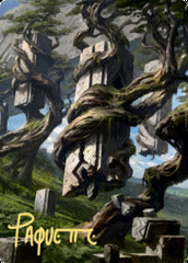 Forest (20/81) Art Card (AZNR) - Gold-Stamped Signature