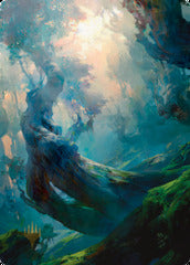 Forest (21/81) Art Card (AZNR) - Gold-Stamped Signature