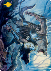 Moonrage Brute (14/81) Art Card (AMID) - Gold-Stamped Signature