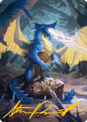 Blue Dragon (73/81) Art Card (AAFR) - Gold-Stamped Signature