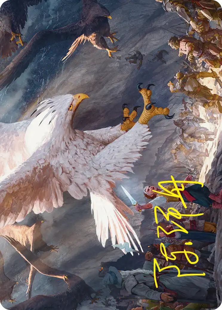 The Eagles Are Coming! (03/54) Art Card (HOB) - Gold-Stamped Signature