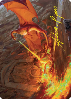 Smaug's Fury (18/54) Art Card (HOB) - Gold-Stamped Signature