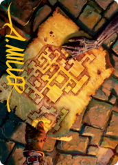 Dungeon Map (57/81) Art Card (AAFR) - Gold-Stamped Signature