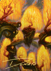 Grove of the Burnwillows (34/81) Art Card (AZNR) - Gold-Stamped Signature