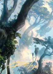 Forest (19/81) Art Card (AZNR) - Gold-Stamped Signature