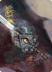 Dragonfire Blade (40/54) Art Card (ATDM) - Gold-Stamped Signature
