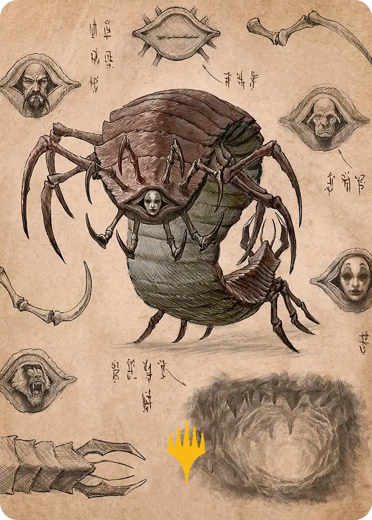 Koh, the Face Stealer (34/54) Art Card - Gold-Stamped Signature tla