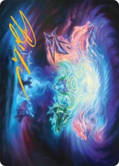 Call the Spirit Dragons (21/54) Art Card (ATDM) - Gold-Stamped Signature