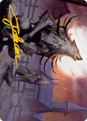 Lord of the Ulvenwald (64/81) Art Card (AMID) - Gold-Stamped Signature