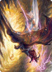 Stormscale Scion (17/54) Art Card (ATDM) - Gold-Stamped Signature
