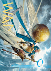Linvala, Shield of Sea Gate (77/81) Art Card (AZNR) - Gold-Stamped Signature