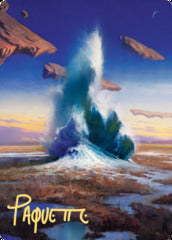 Flooded Strand (29/81) Art Card (AZNR) - Gold-Stamped Signature
