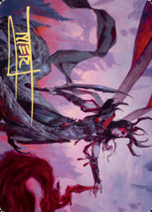 Drana, the Last Bloodchief (54/81) Art Card (AZNR) - Gold-Stamped Signature