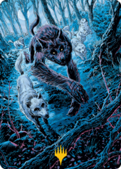 Untamed Pup (77/81) Art Card (AMID) - Gold-Stamped Signature
