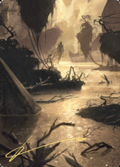 Murkwater Pathway (26/81) Art Card (AZNR) - Gold-Stamped Signature