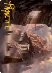 Mountain (62/81) Art Card (AAFR) - Gold-Stamped Signature