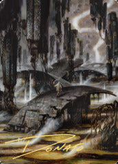 Grimclimb Pathway (24/81) Art Card (AZNR) - Gold-Stamped Signature