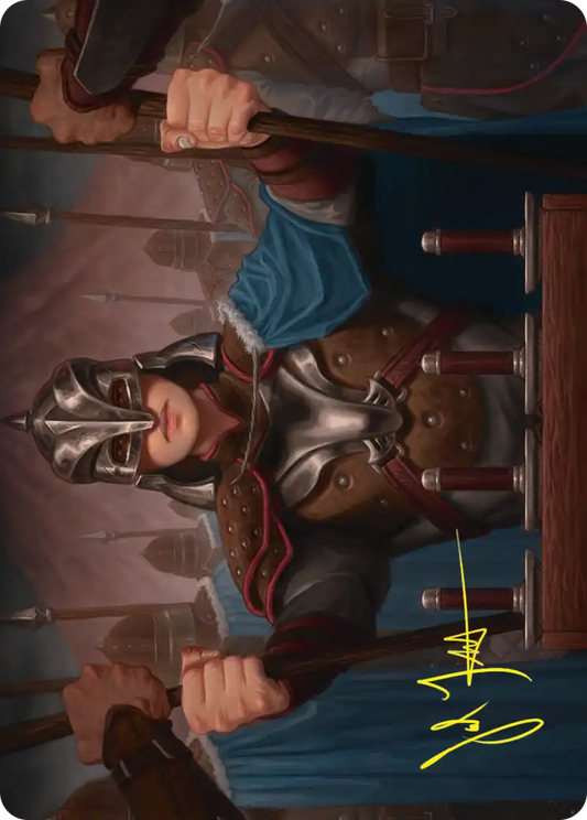Bard's Attendant (50/54) Art Card (HOB) - Gold-Stamped Signature