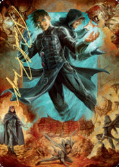Jace, Mirror Mage (2/81) Art Card (AZNR) - Gold-Stamped Signature