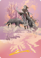 Arlinn, the Pack's Hope (3/81) Art Card (AMID) - Gold-Stamped Signature