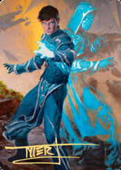 Jace, Mirror Mage (1/81) Art Card (AZNR) - Gold-Stamped Signature