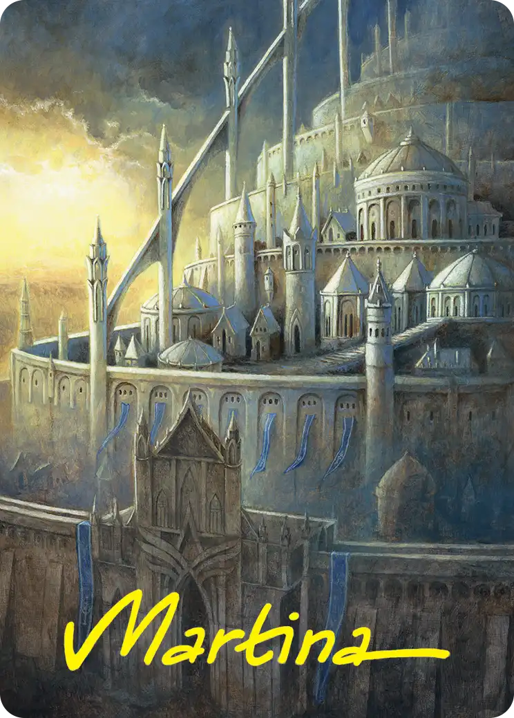 Minas Tirith (38/54) Art Card (HOB) - Gold-Stamped Signature
