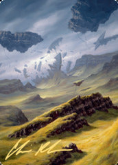 Plains (9/81) Art Card (AZNR) - Gold-Stamped Signature