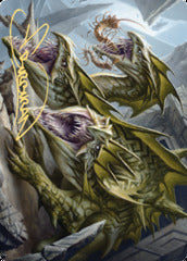 Grakmaw, Skyclave Ravager (76/81) Art Card (AZNR) - Gold-Stamped Signature