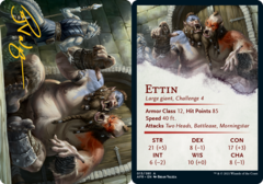 Ettin (13/81) Art Card (AAFR) - Gold-Stamped Signature