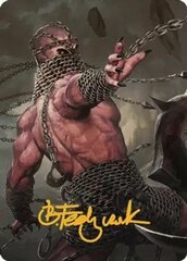 Chain Devil (08/81) Art Card (ACLB) - Gold-Stamped Signature