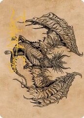 Ganax, Astral Hunter (53/81) Art Card (ACLB) - Gold-Stamped Signature