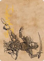 Lae'zel, Vlaakith's Champion (45/81) Art Card (ACLB) - Gold-Stamped Signature