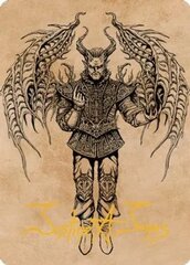 Raphael, Fiendish Savior (75/81) Art Card (ACLB) - Gold-Stamped Signature