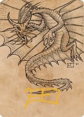 Ancient Gold Dragon (44/81) Art Card (ACLB) - Gold-Stamped Signature