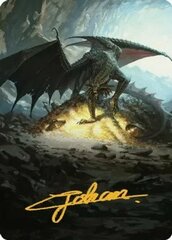 Ancient Copper Dragon (04/81) Art Card (ACLB) - Gold-Stamped Signature