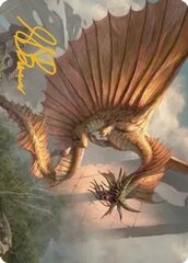 Ancient Gold Dragon (28/81) Art Card (ACLB) - Gold-Stamped Signature