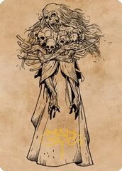 Myrkul, Lord of Bones (73/81) Art Card (ACLB) - Gold-Stamped Signature