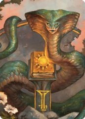 Guardian Naga (16/81) Art Card (ACLB) - Gold-Stamped Signature