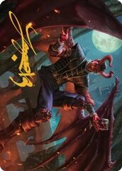 Raphael, Fiendish Savior (40/81) Art Card (ACLB) - Gold-Stamped Signature